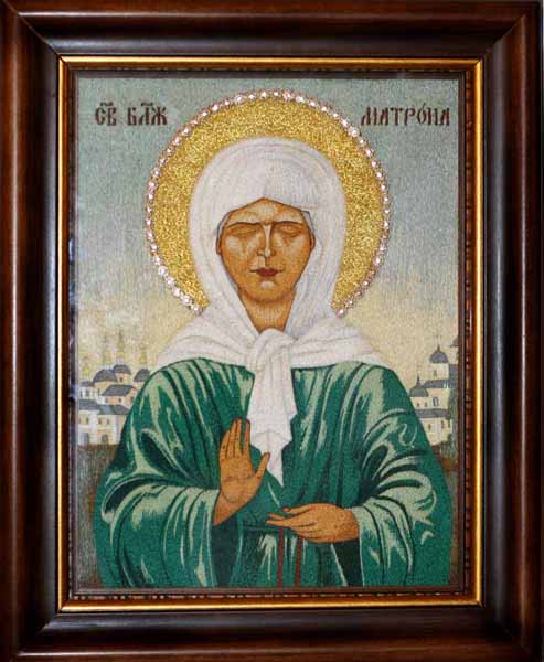 Вышивка икон Св.Бл.Матрона Московская